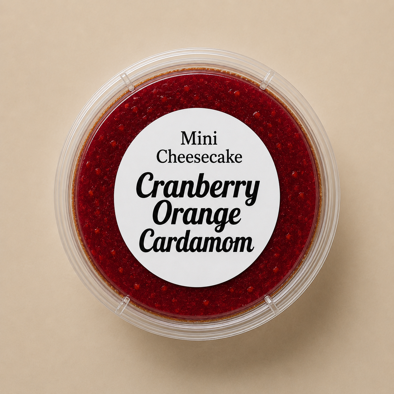 Cranberry Orange Cardamom Cheesecake